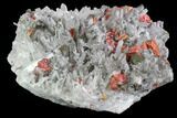Realgar, Pyrite On Quartz - Peru #89357-2